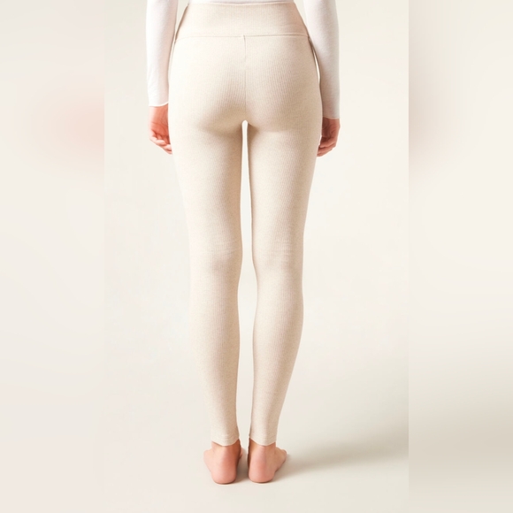 Calzedonia Cashmere Blend Leggings Melange Medium NWOT - Picture 2 of 4